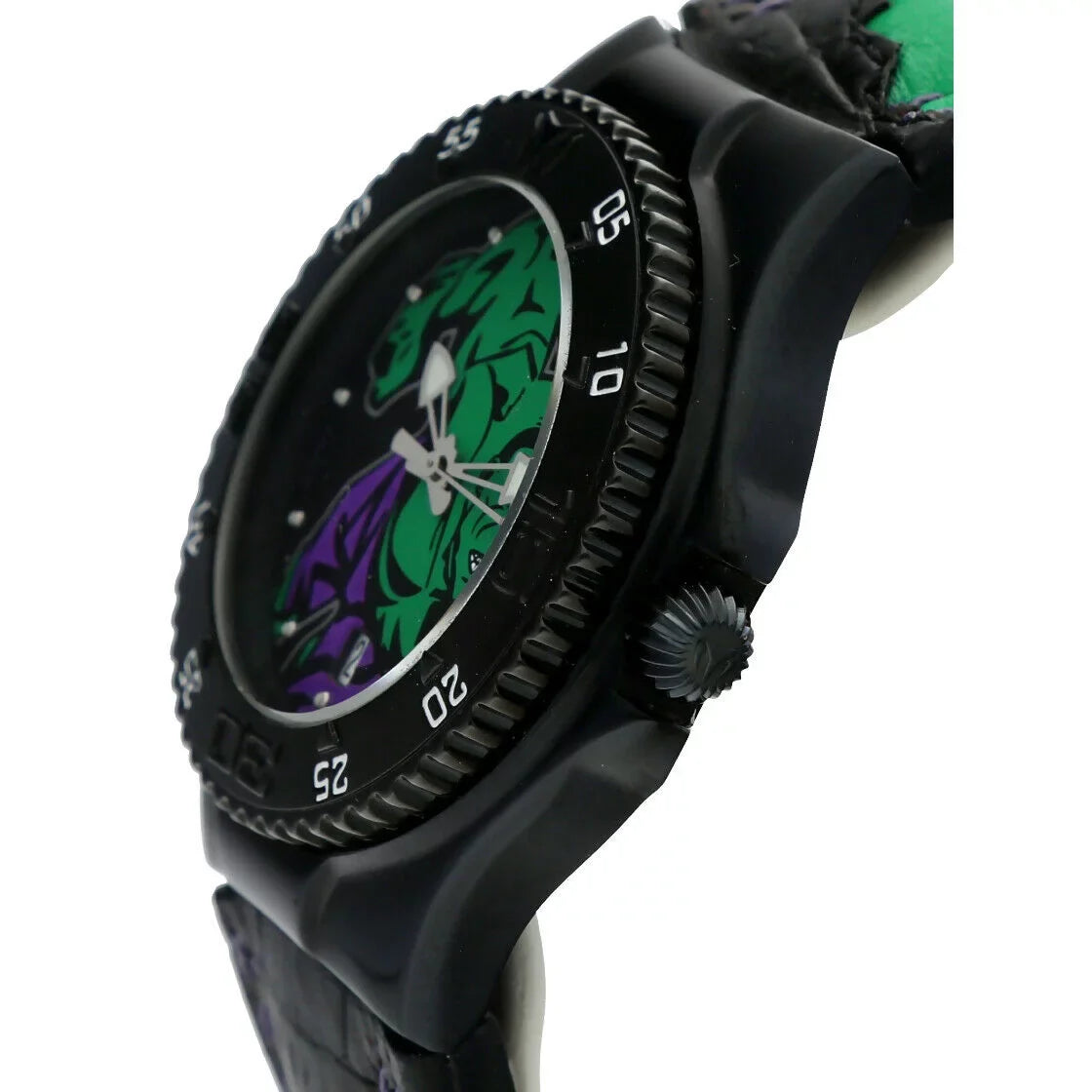 PVD Marvel Hulk Quartz Leather Men's MV3H08 Plated Steel Technomarine Watch