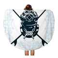 Towels Circular Beach Travel Mat SIDONKU Round 60 Surf Circle Antique Towel Blanket Aqualung Activity Suit Throw Beach Shield Diving inch Surfboard Tapestry Classic