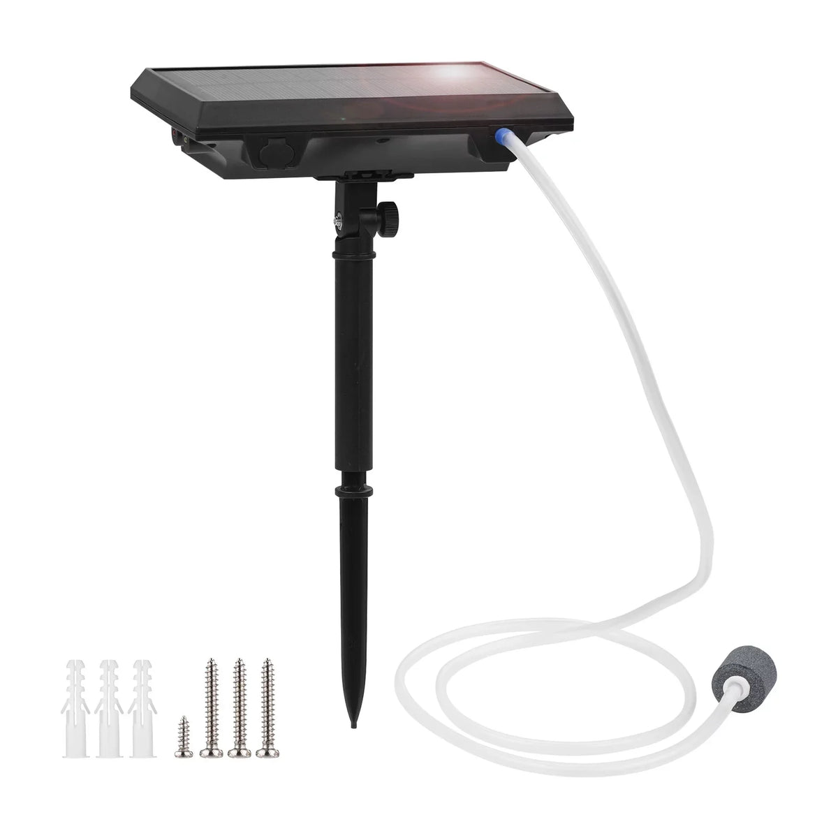Rechargeable Pond Pump Circulation & Fishing Tranportation Air Fish Small Air Pump Bubble Aquarium Stone Solar Garden L Ponds Oxygenator Fish for 5.5V Aerator Pools with 1.5W