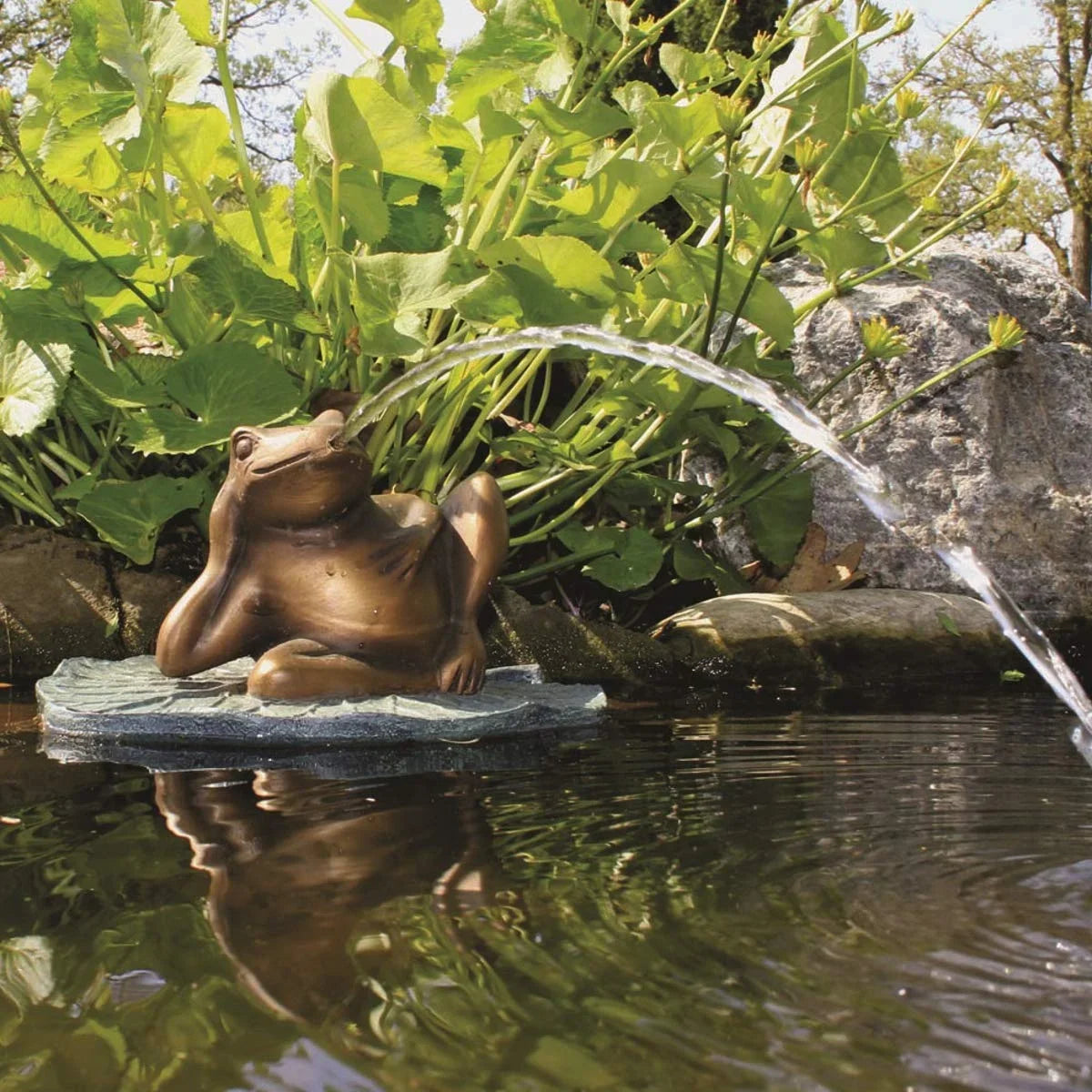 On 78311 Pad Aquascape Lazy Lily Frog Fountain
