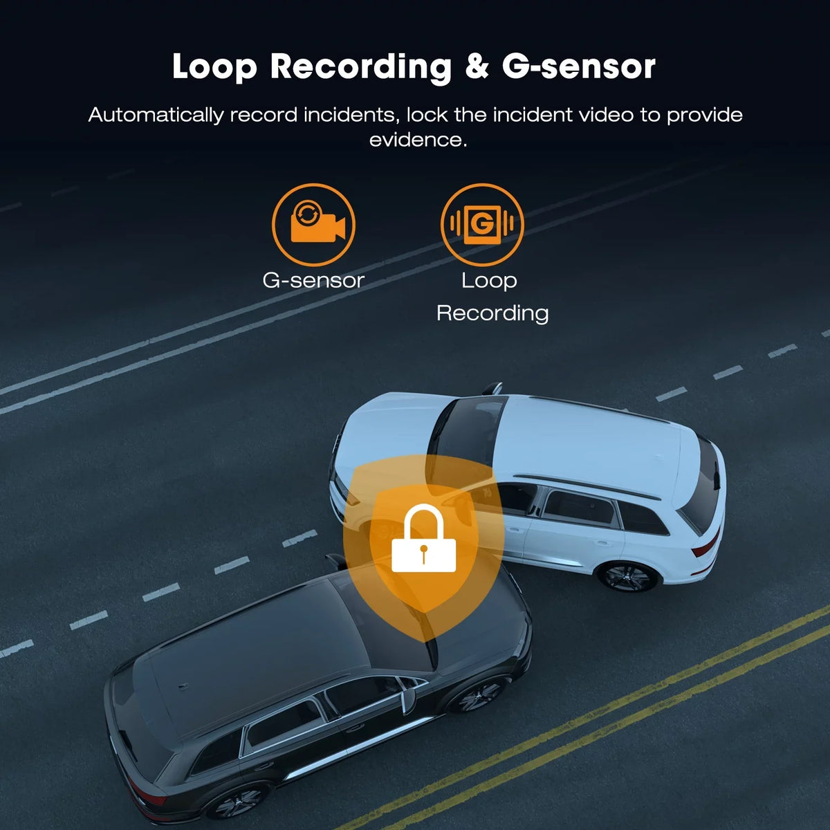 170° Night Dash Mode, LCD Cam,4K Cam G-Sensor Dash GPS, Car with Angle, Vision, Wide Camera Front 2" Parking TOGUARD Screen WDR,