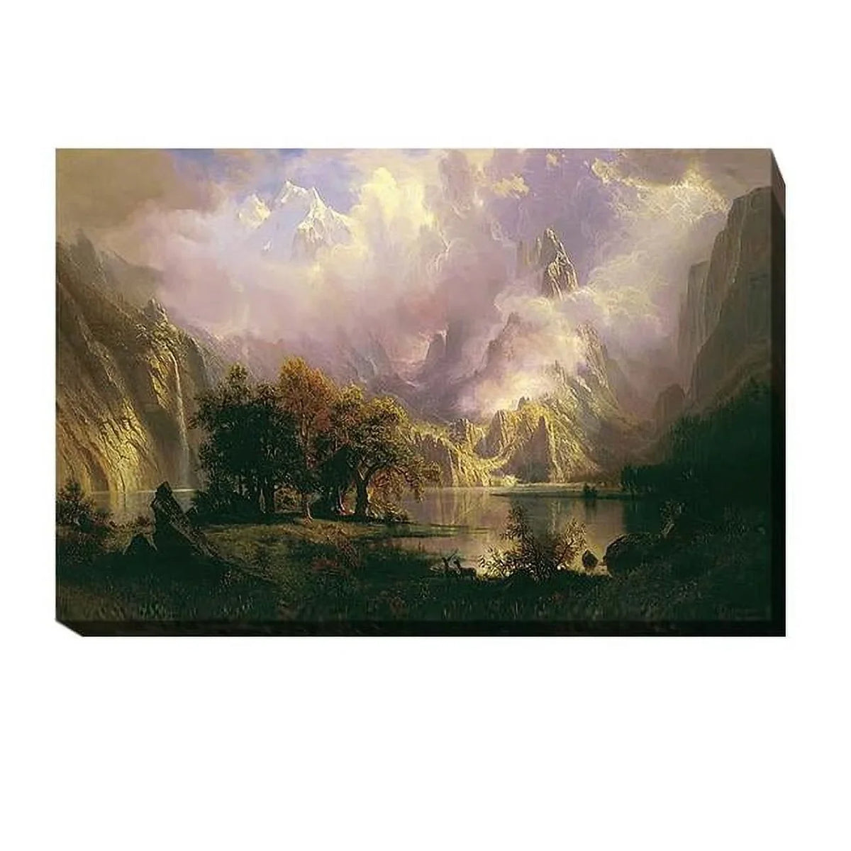 x Landscape - Giclee Gallery-Wrapped x 1.5 12 by in. 18 Bierstadt Rocky Canvas Premium Mountain Albert