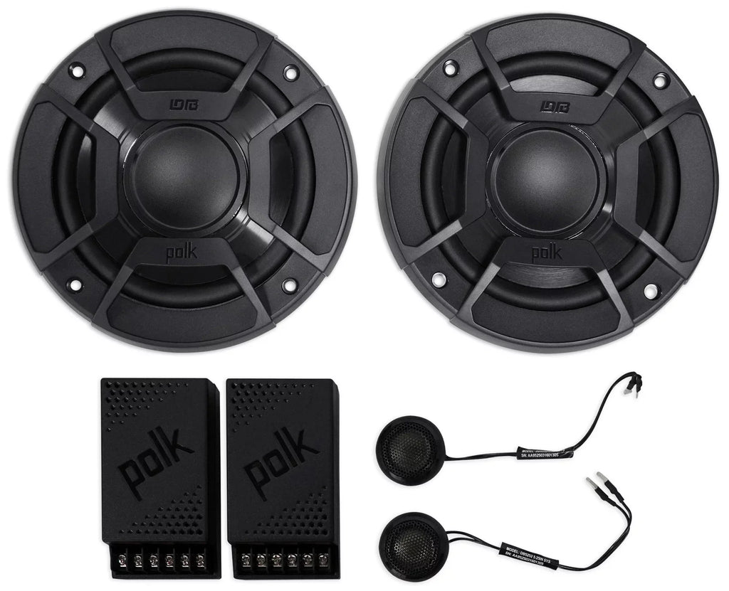 Audio DB5252 Component Speakers+2) 600w 5.25" Polk Speaker Car/Marine