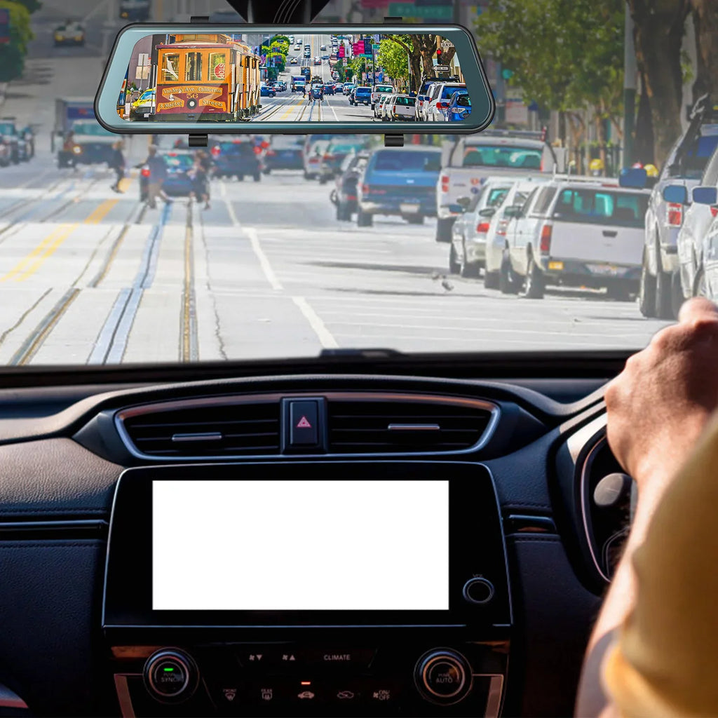 1080P Parking Driving DVR Seamless Camera FHD 9.66In Sensor Recording Monitoring iNova Recorder Dash Vehicle G with Car