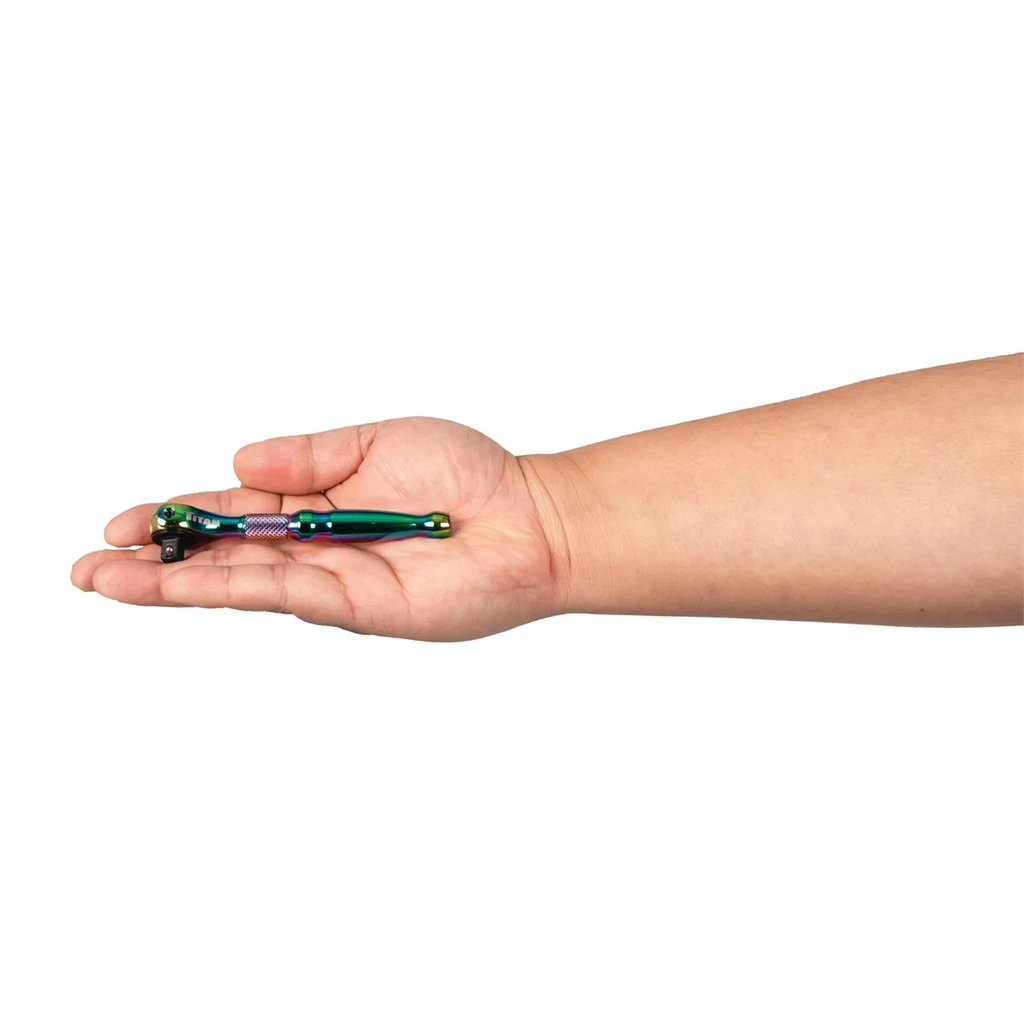 Ratchet Drive 1/4 Titan Head Swivel Micro Titanium in.