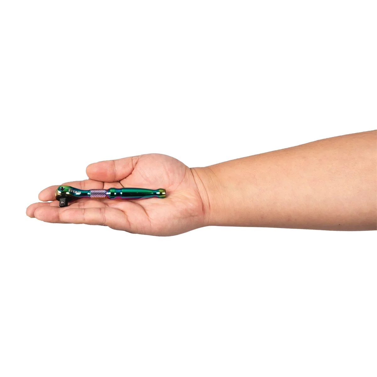 Ratchet Drive 1/4 Titan Head Swivel Micro Titanium in.