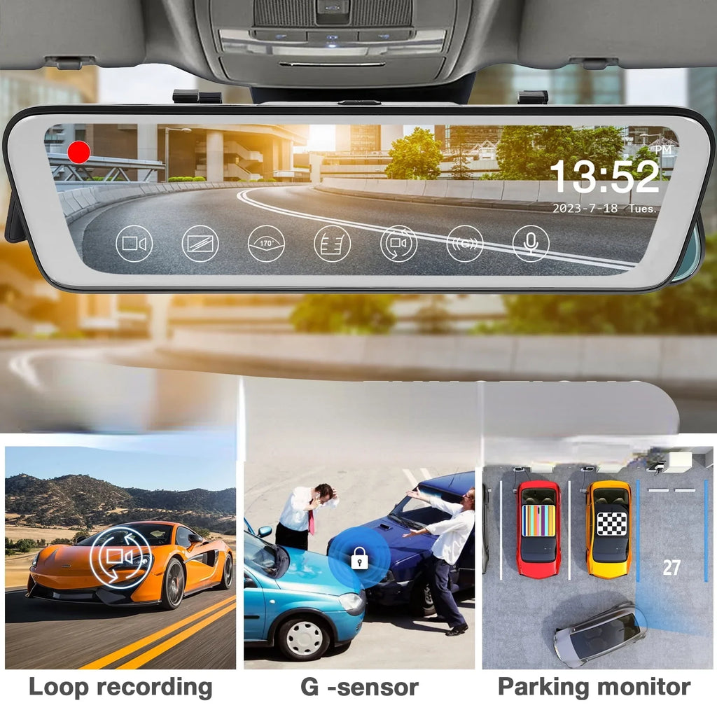 Camera Front Car Backup 1080P Camera Recorder and Camera Vehicles Dash Rear Driving Dash Cheefull Recorder
