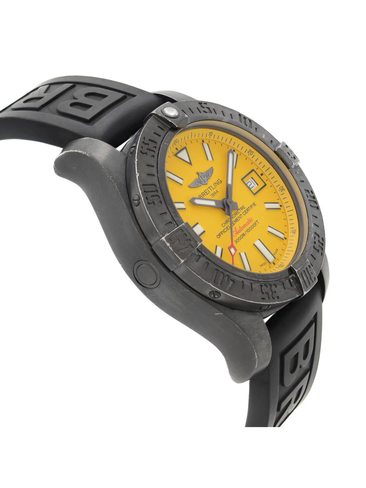 Avenger Steel Seawolf Watch Mens II Black M17331E2/I530-153S Breitling Automatic