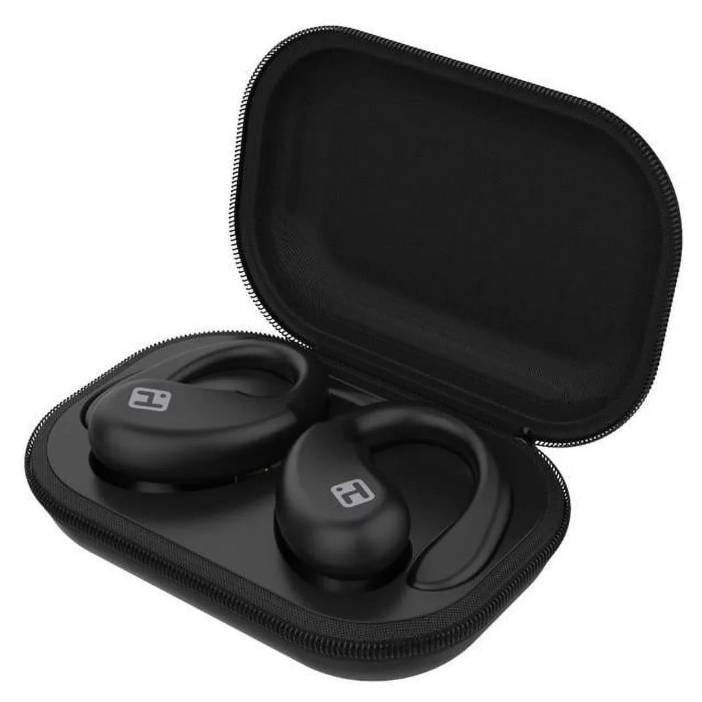 XT-33 Secure Ergonomic with Bluetooth TWS Zip-Case Earbuds Sporty Design (BE-204) Fit and