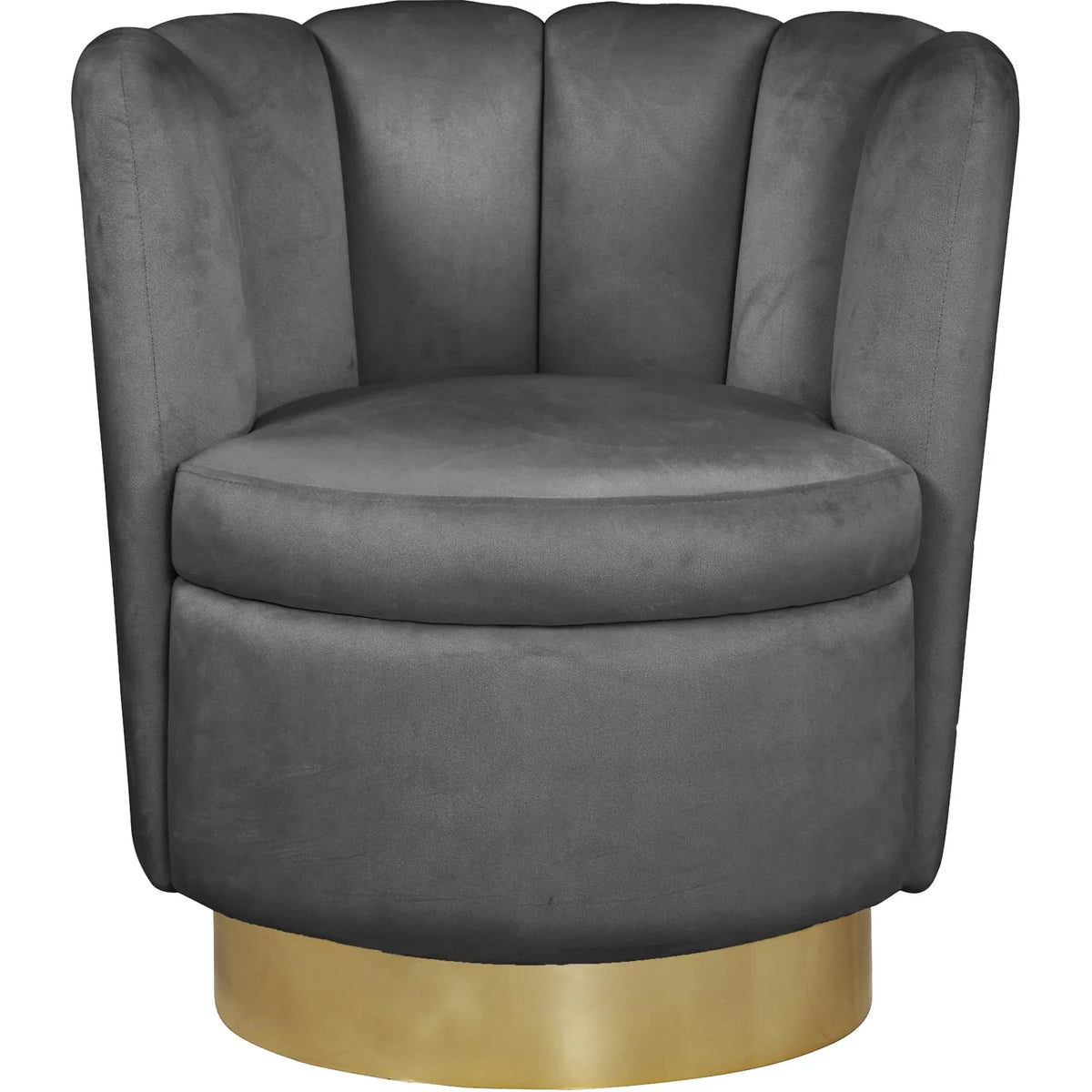 W Homestock x x 31-inch Upholstered Serenity Durable Steel 27-inch H Velvet 30-inch Chair with Base, D Gold Swivel Accent Seaside