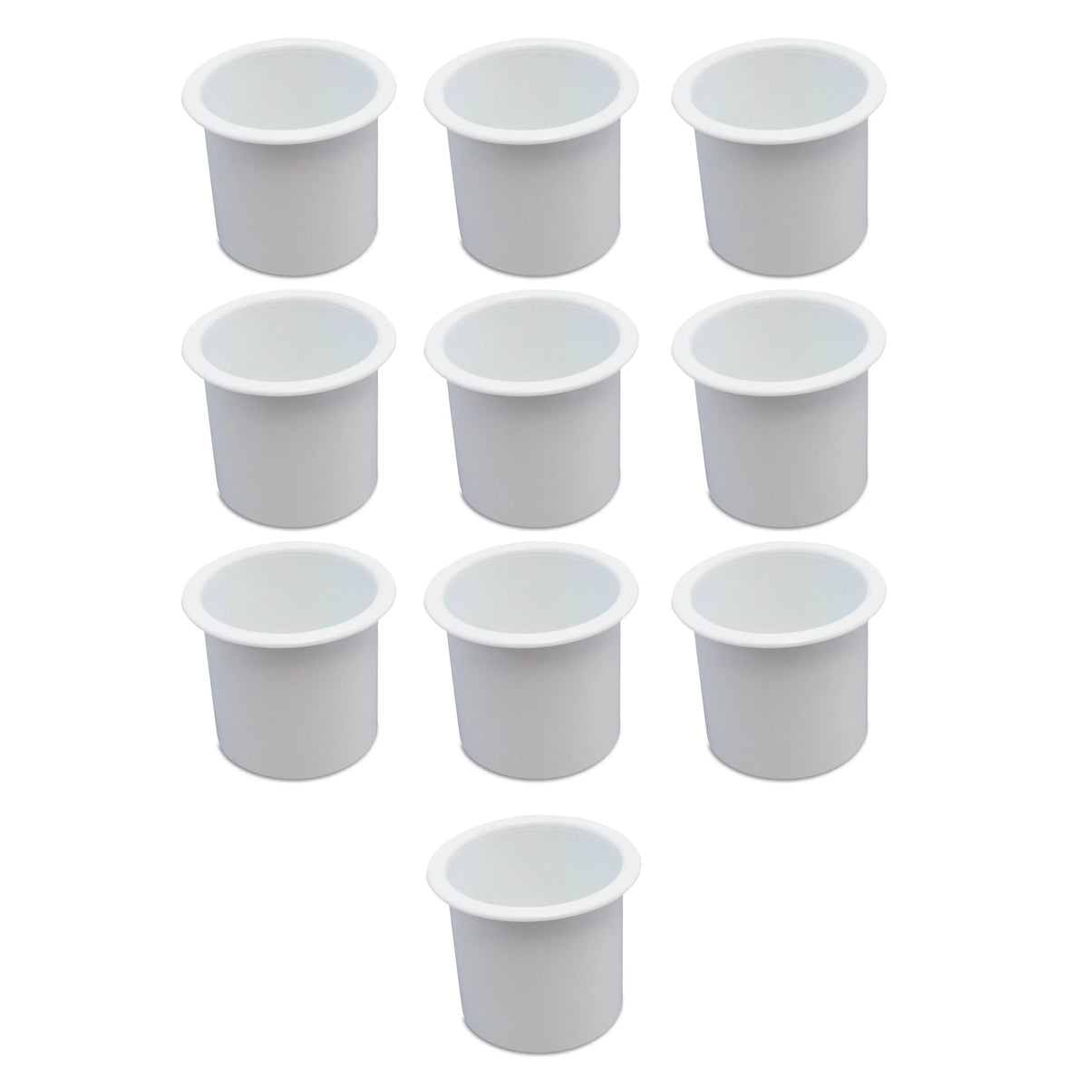 Table Cup Car Pontoon Recessed Sofa Holder Truck Boat 10 Motorhome for Insert White Marine Game Universal Camper Drop Plastic RV In Pocket
