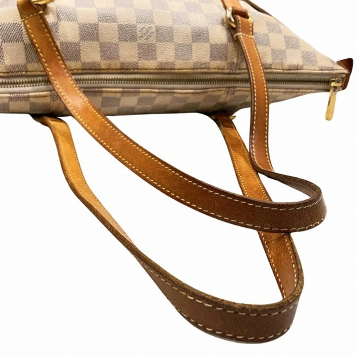 (Fair) N41279 Tote Azur Bag Ladies Totally Shoulder Pre-Owned MM Damier