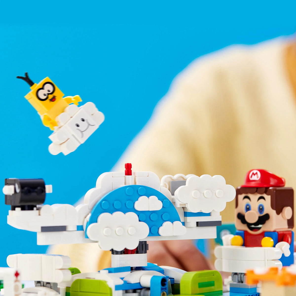Expansion World (484 Set Super Kids Building Pieces) LEGO for Playset Mario Lakitu Toy 71389 Sky