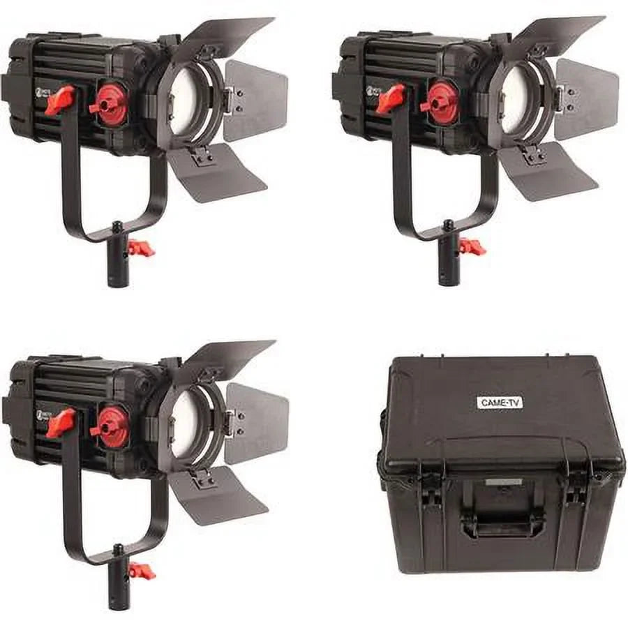 Fresnel 100W 3-Light Boltzen LED Focusable Bi-Color Kit