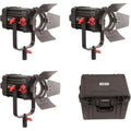 Fresnel 100W 3-Light Boltzen LED Focusable Bi-Color Kit