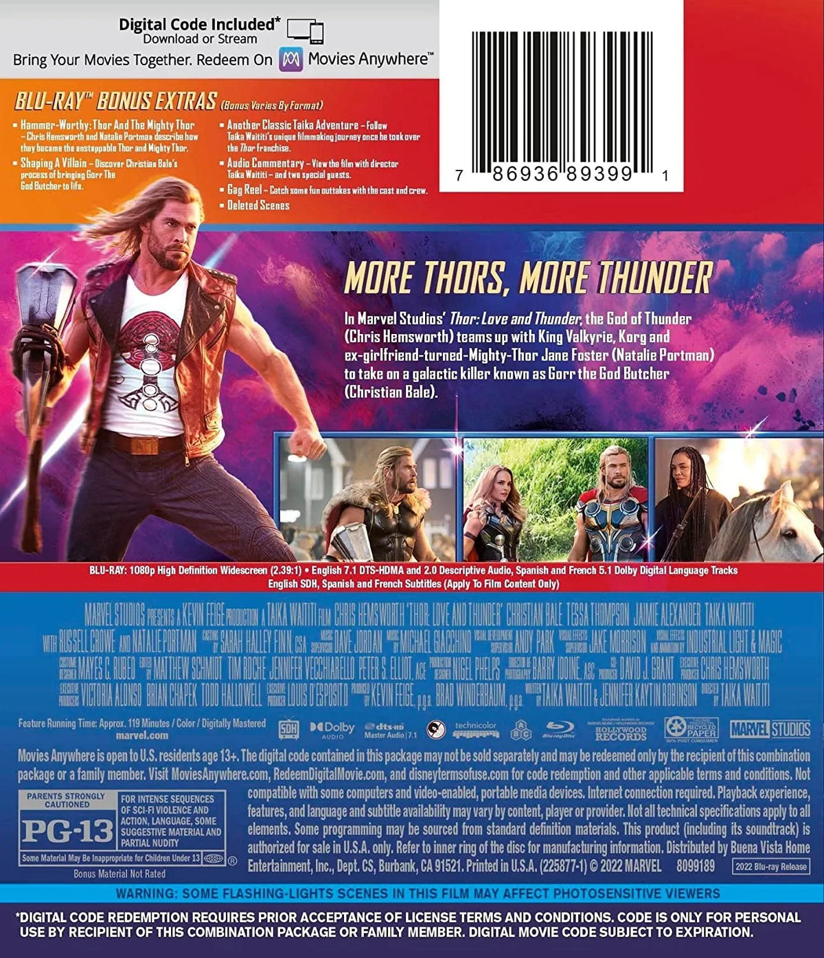 '+ Digital and (Blu-ray Thunder Code) Love Thor: