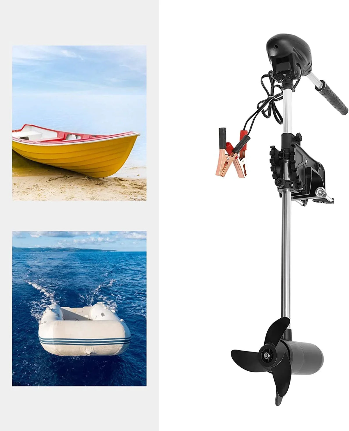 Boat Motor Outboard Fishing Miumaeov Motor Engine Display Trolling LED With Electric 12V