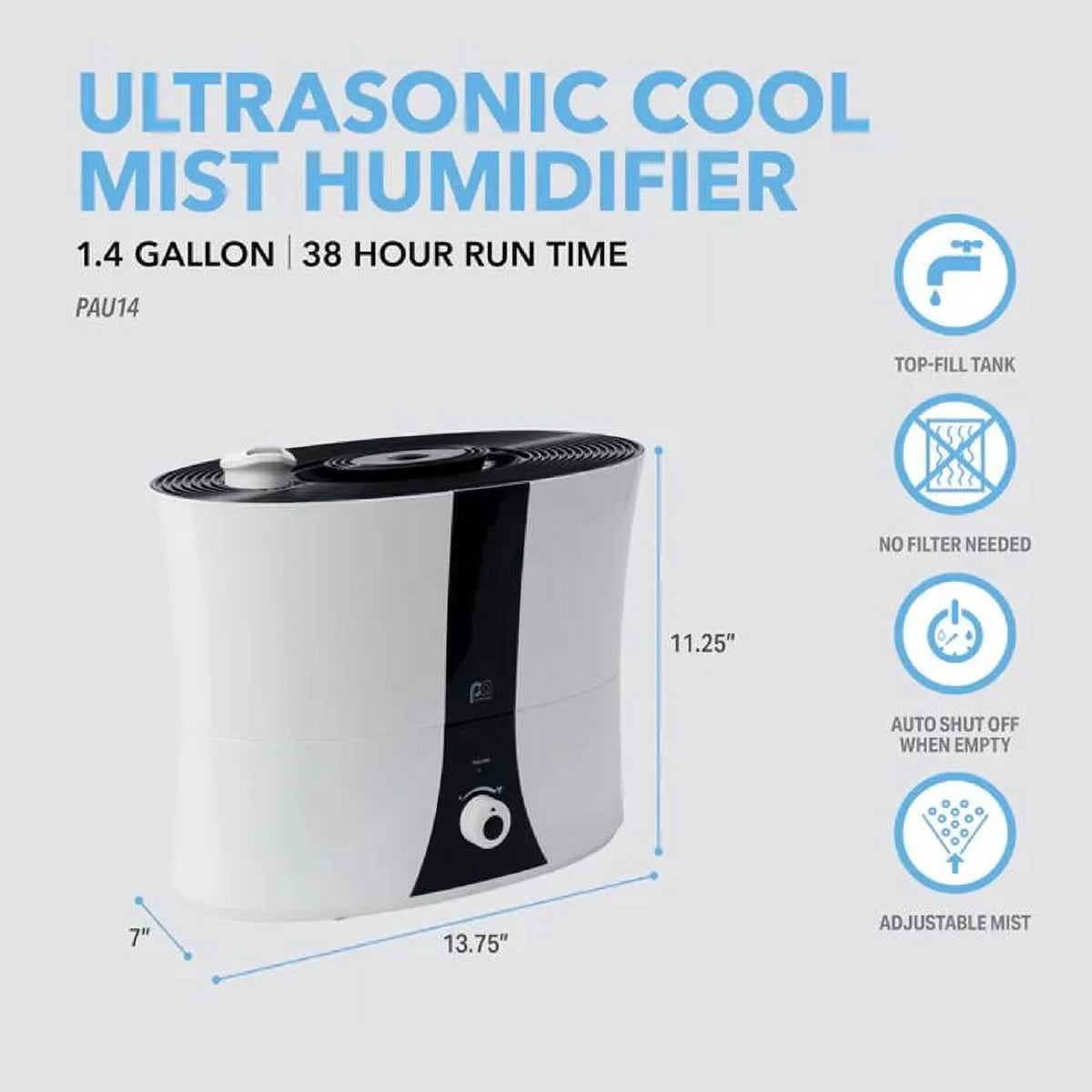 Perfect Humidifier Aire Tabletop Mist PAU14