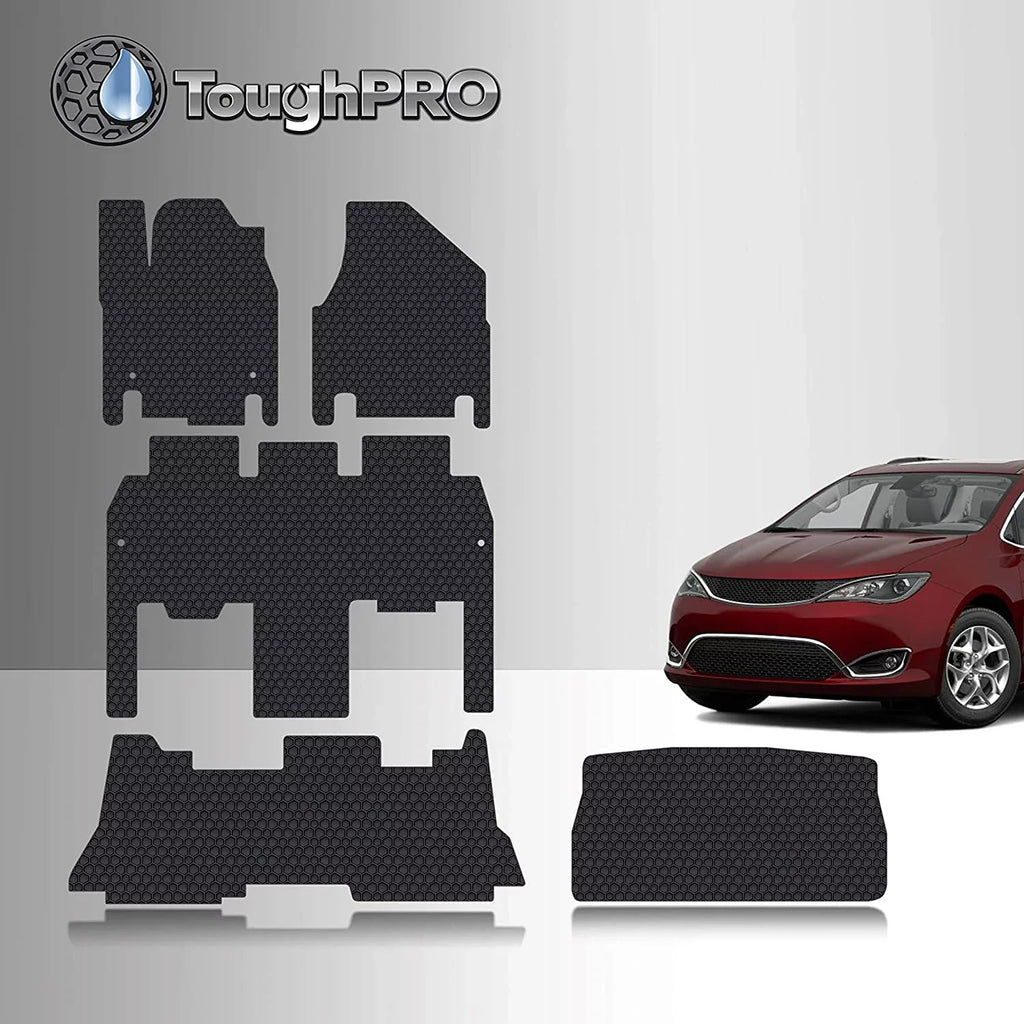 Floor Chrysler TOUGHPRO with Duty 3rd climate Hybrid Mats + Compatible All Floor Accessories Heavy - Cargo Pacifica Set Row + Mat - - 2021