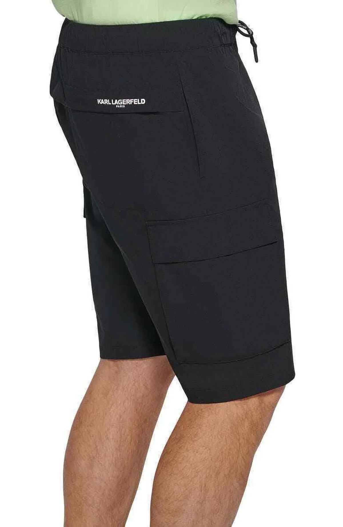 Embroidered Shorts Pintuck dimension Large KARL PARIS LAGERFELD Nylon