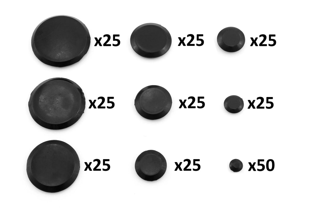 Sizes Inch 1-3/4 Flush Plug Piece Hole 250 Auto Auto 3/8, Red 1/4, for Assortment Holes and 1-1/4, and Assorted 1/2, Black Hound for Body 1-1/2, 2 Mount 3/4, Sheet 1, Metal