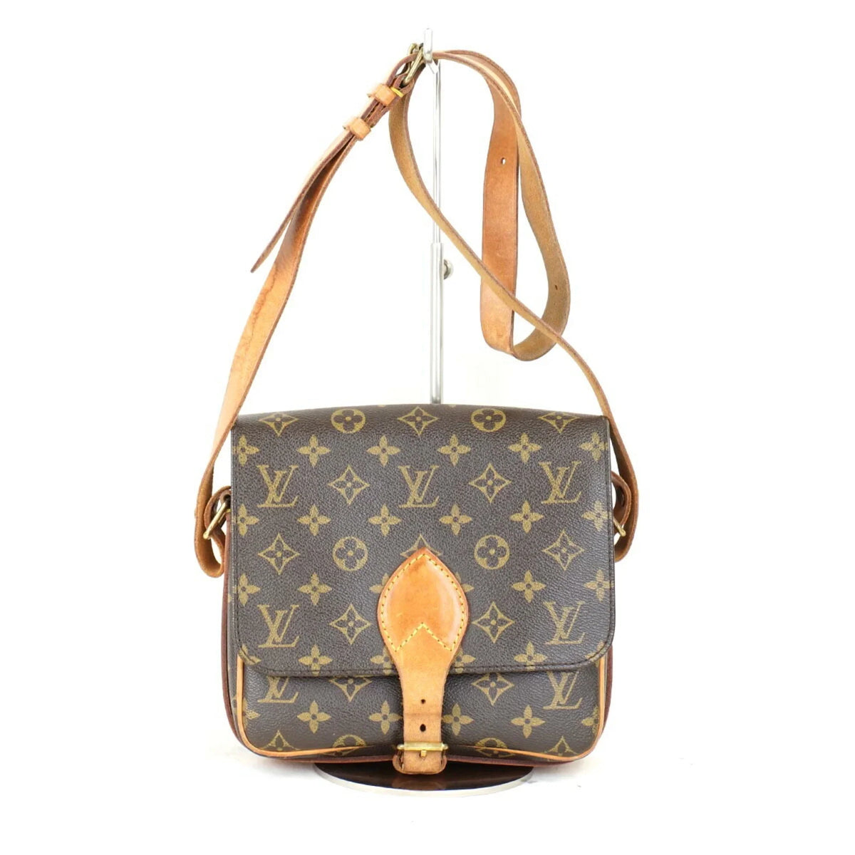 Shoulder Women's Pre-Owned Cartesier MM Canvas (Fair) Monogram Bag M51253