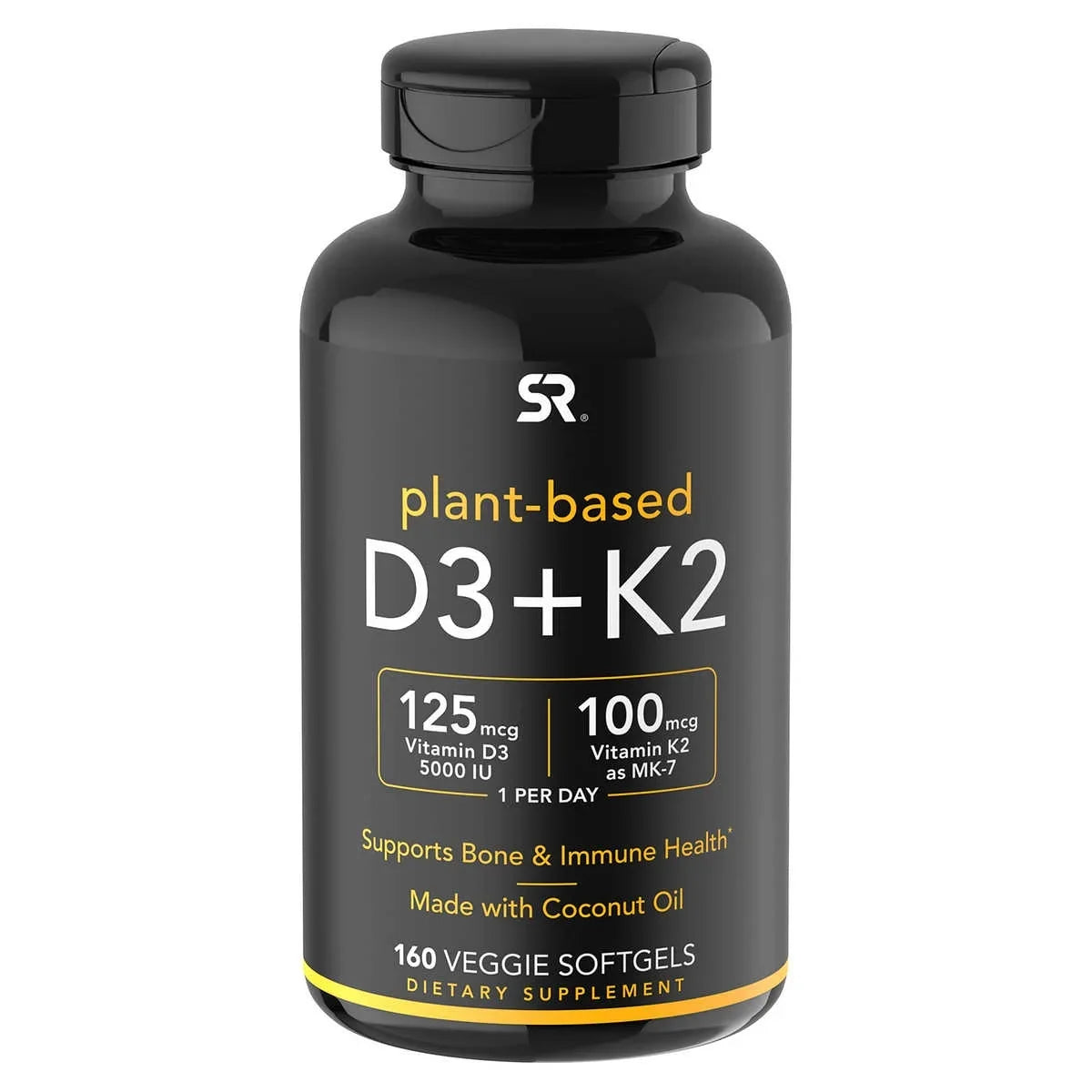 Veggie 160 K2, D3 Research + Sports Softgels