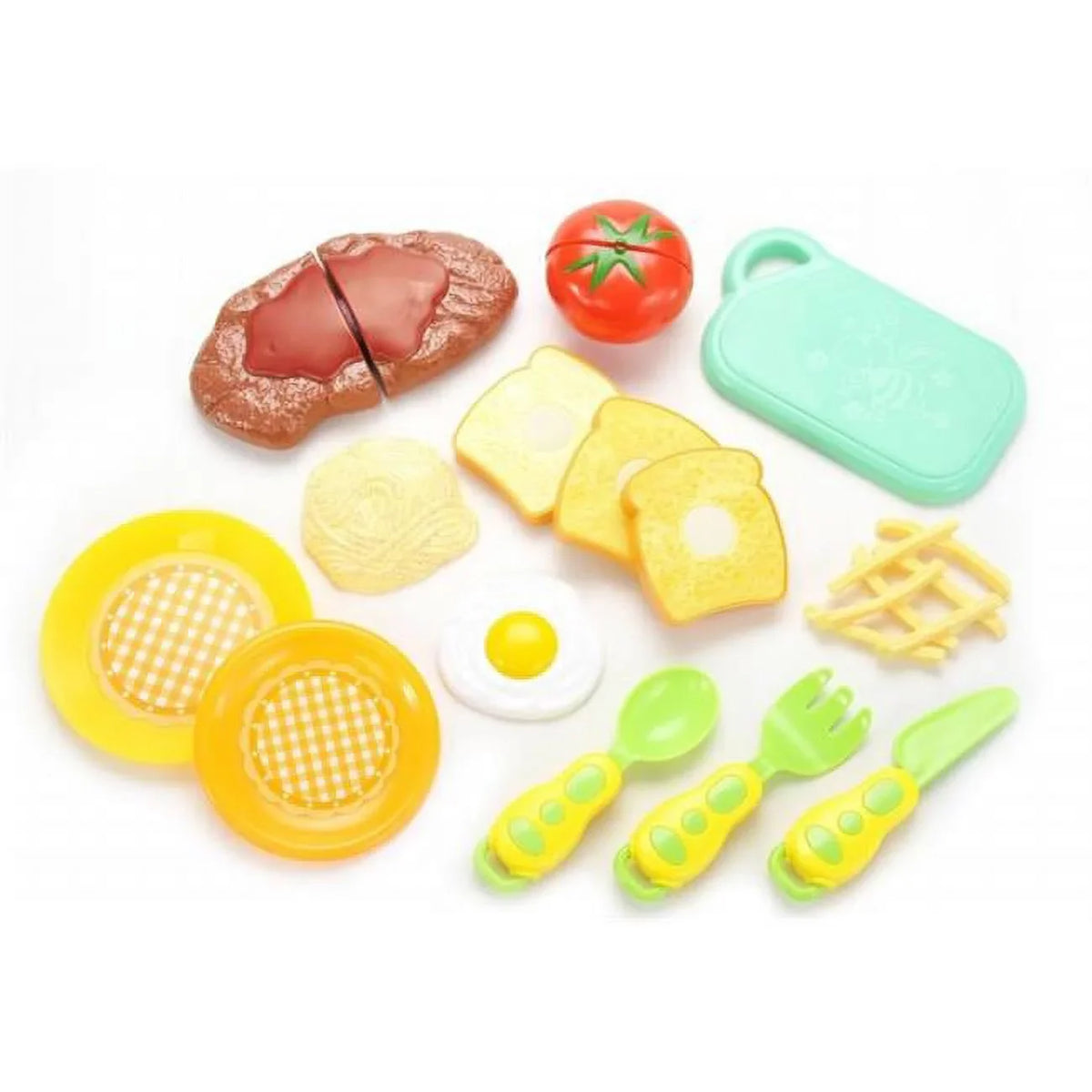 Steak & Food AZ Playset Egg Fun Cutting Kitchen Trading & Import Dinner