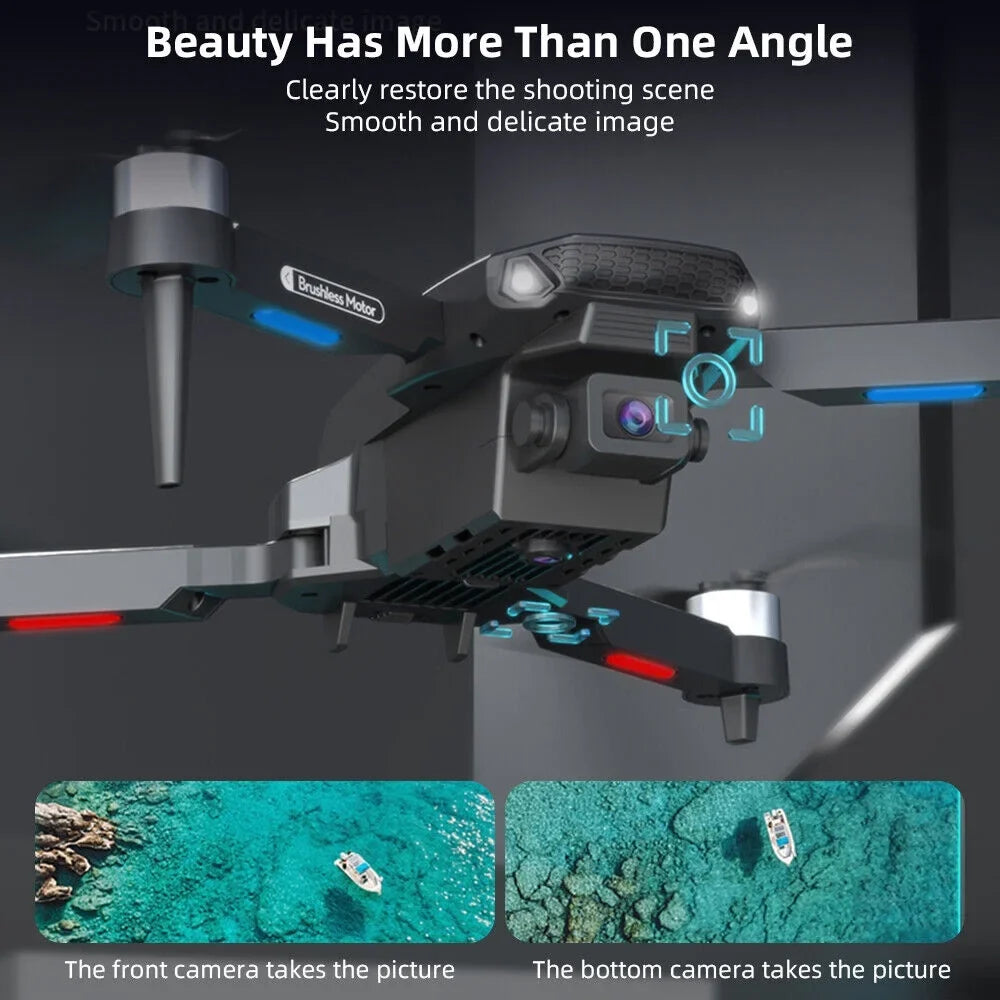 Drone HD Camera RC Quadcopter, E88Max 4K - FPV, Range Long WiFi AirMaster JahyShow Foldable -