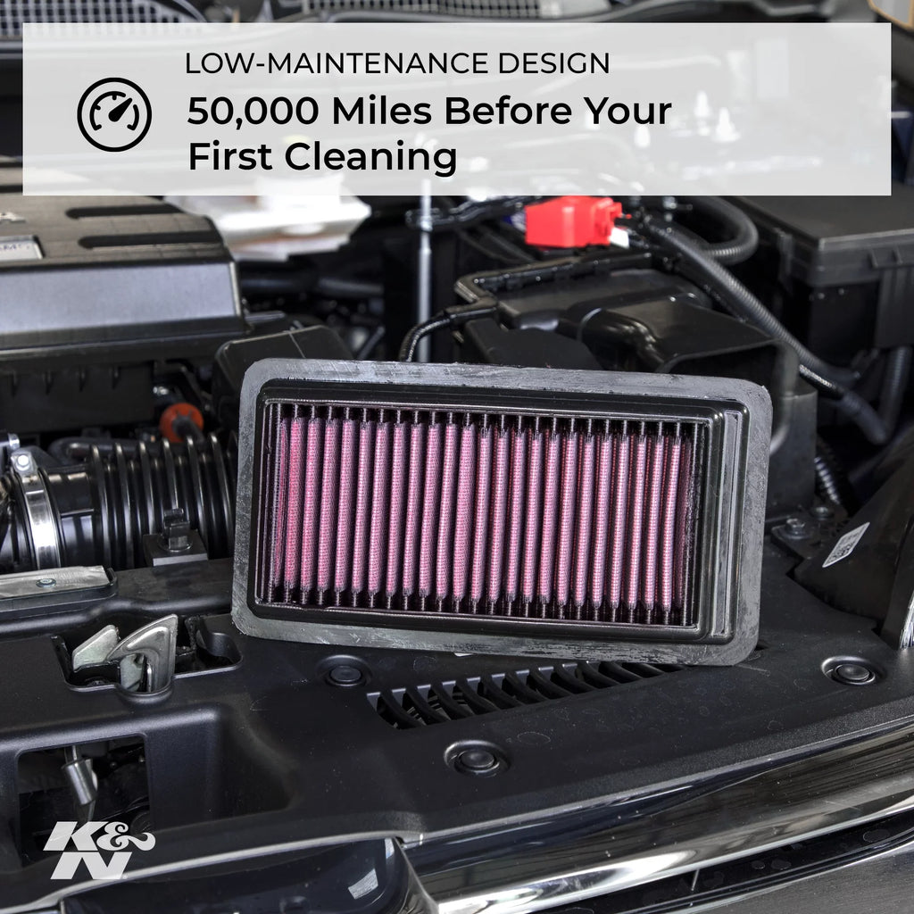 Performance, Engine Premium, Filter: Honda/Acura 33-2468 (Civic, Washable, ILX), Filter: L4 1.8/2.0 K&N Replacement High 2012-2018 L Air