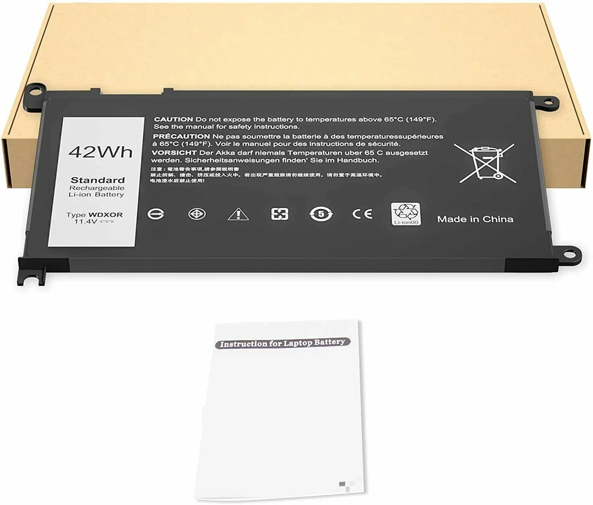 P69G Inspiron WDX0R 13 P75F Battery 5368 5567 5568 7368 7569 For WDXOR 15