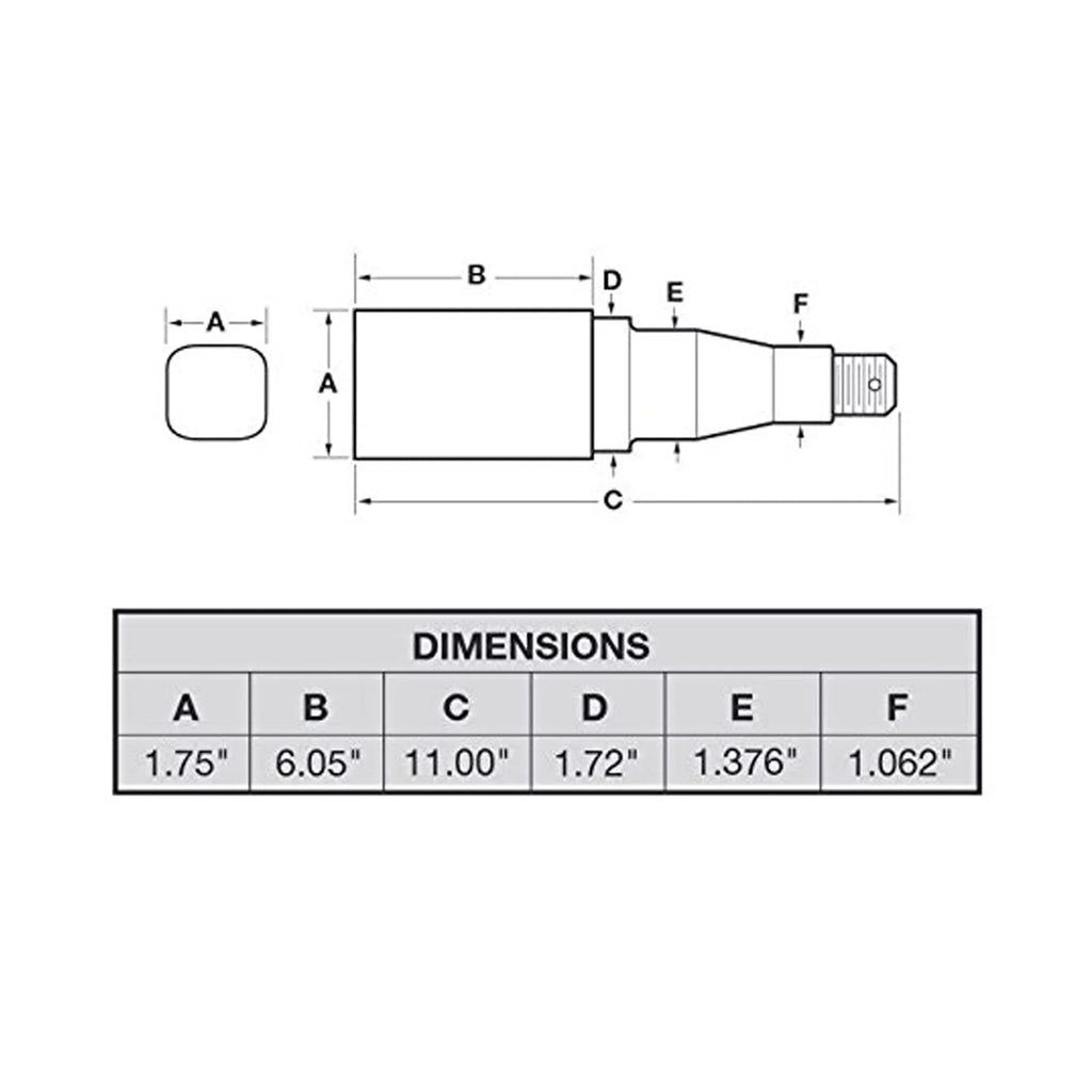 Axle 1-3/8 1-1/16 Bearings Trailer To For Spindle I.D.