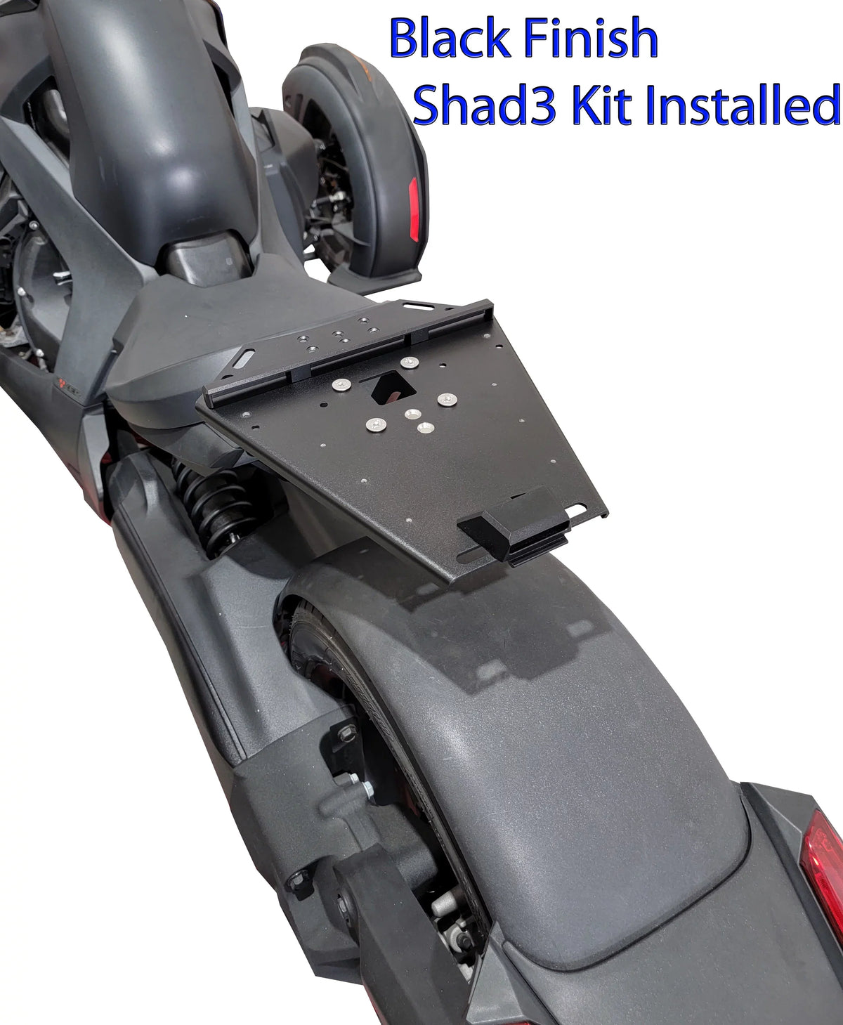 installed Large Shad Ryker Am Kit NO NEEDED. MOUNT MAX Black Rack Luggage Cases Can