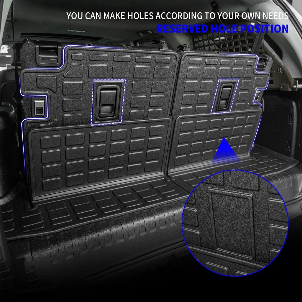 Trunk 7 Fit Accessories Liner 4 2nd&3rd Runner Row) Cargo 4Runner Seats 2010-2023 Mat Toyota (Fit