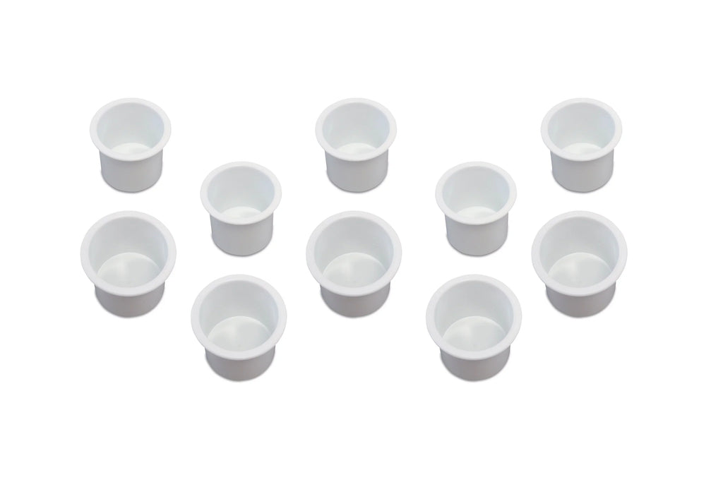 Table Cup Car Pontoon Recessed Sofa Holder Truck Boat 10 Motorhome for Insert White Marine Game Universal Camper Drop Plastic RV In Pocket