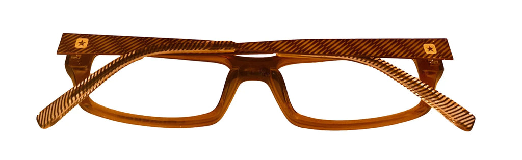 Mens Ophthalmic Frame Digital Rectangle Soft Plastic Eyeglass Brown Converse