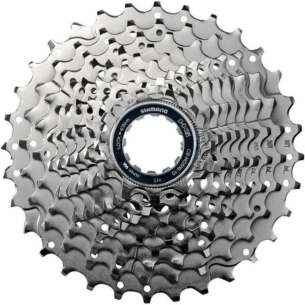 Silver Cassette CS-HG500 HyperGlide 11-25T 10-Speed Shimano Road Tiagra