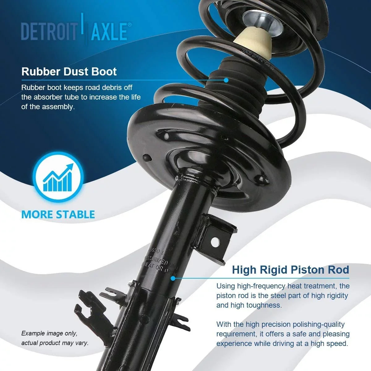 Install Quick Struts Front 2009 Spring Detroit Shock Struts Complete Assembly Rear for 2 Axle 2 Shock 2008 Replacement 2007-2013 - 2010 Absorbers w/Coil 2011 Struts Nissan Absorbers Altima Ready