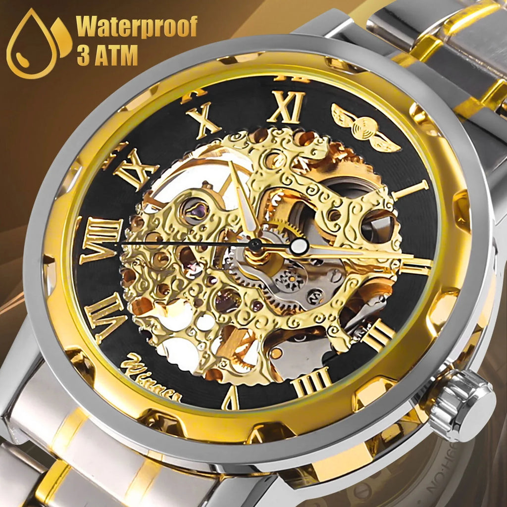 Watch Waterproof Wristwatch Stainless US Steel Luxury Men's Mechanical Automatic
