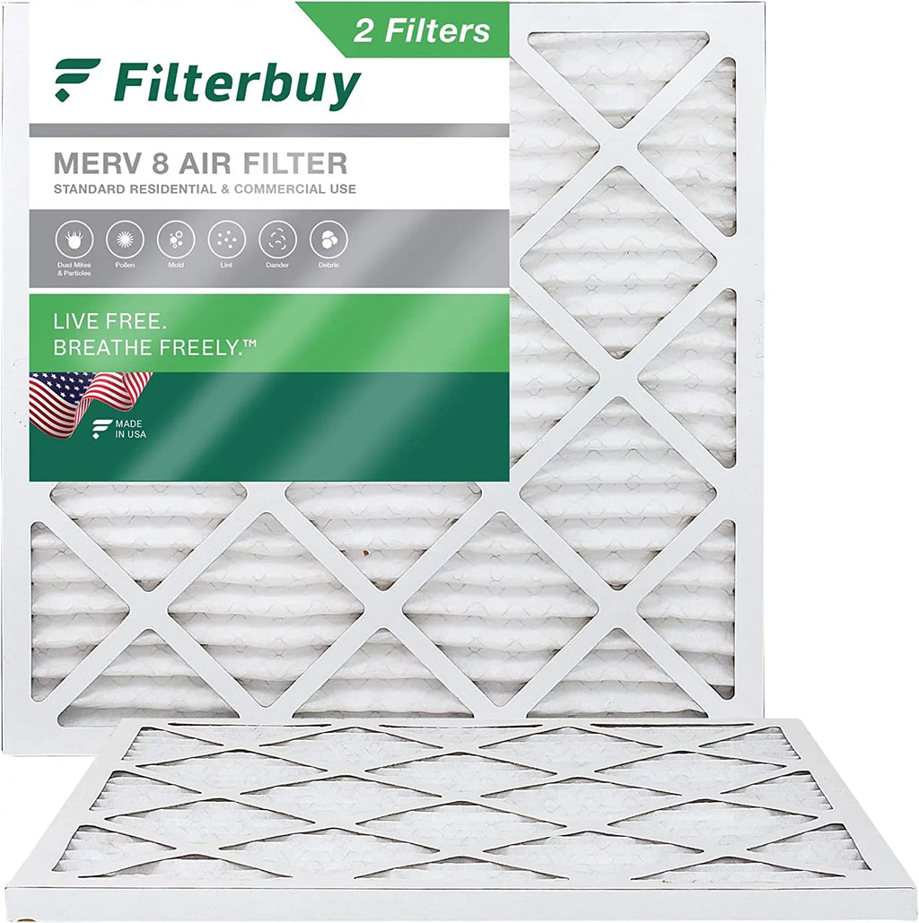 Pleated HVAC AC (2-Pack) Air Filterbuy MERV Filters Furnace 22x22x1 8