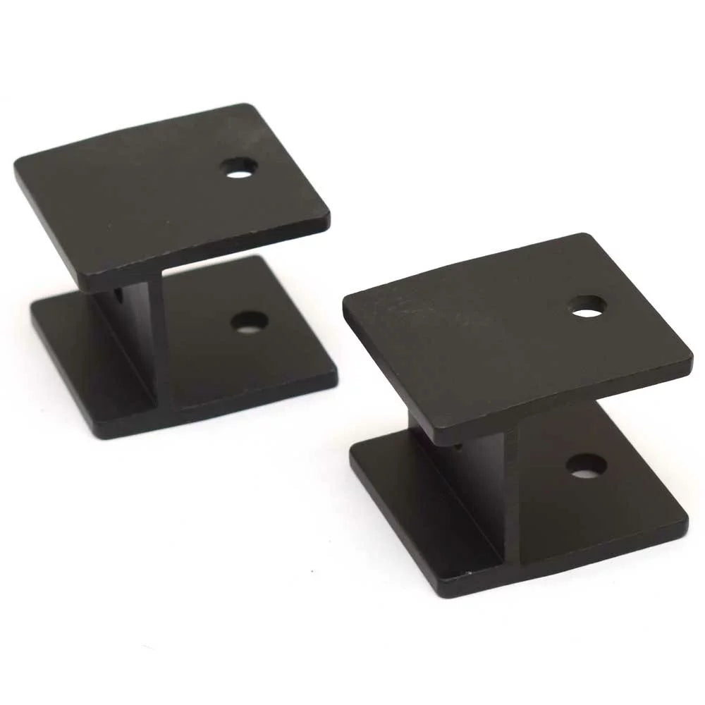 Harbor 99-001523B Black Bimini Aluminum Misty Boat (Pair) | H-Brackets