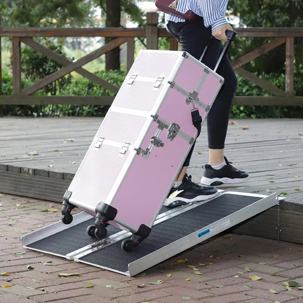 Wheelchair Mobility Ktaxon 28" 3FT Ramp 36" Multifold x Aluminum Non-skid Portable Carrier Scooter