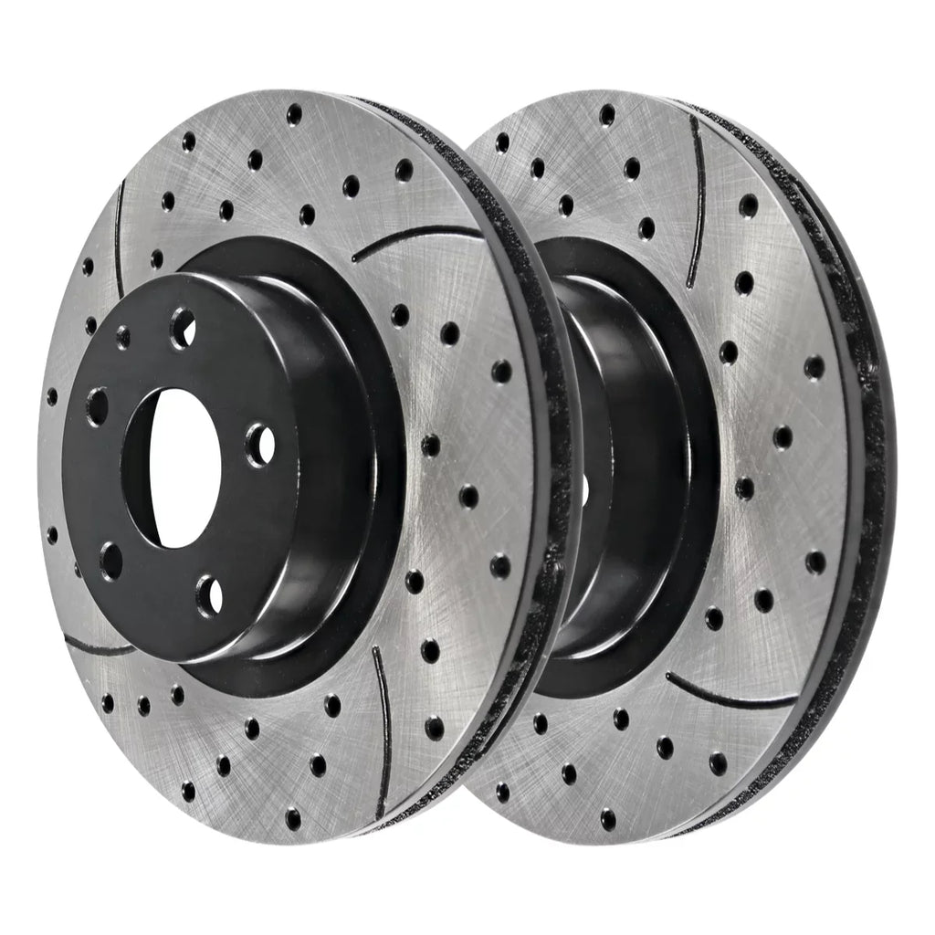 2019 for FWD Drilled 2016 BRKPK200 2.5L Rotors Brake 2018 Slotted 2020 4 Mazda Rear 2022 Front of 2.0L CX-5 Replacement AWD Black 2017 AutoShack Set 2021 and