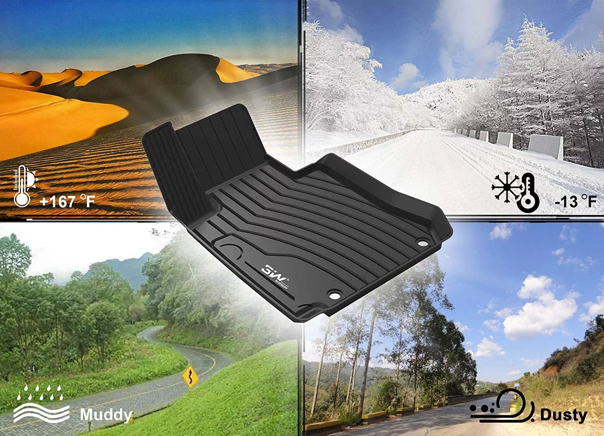 for Compatible Tire Toyota Fit 2021 Black Sienna Custom ( Liner Model Cargo Sienna All for climate Trunk TPE 2022 (for Mat 8 2021-2023 3W Spare ), seats Toyota
