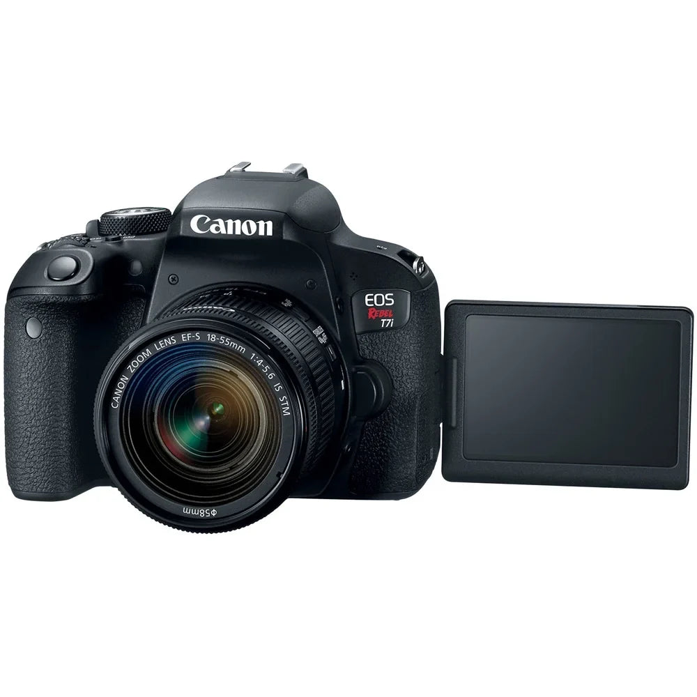 Memory 18-55mm Flash Lens EOS T7i/800D Rebel Kit with Canon & Camera DSLR