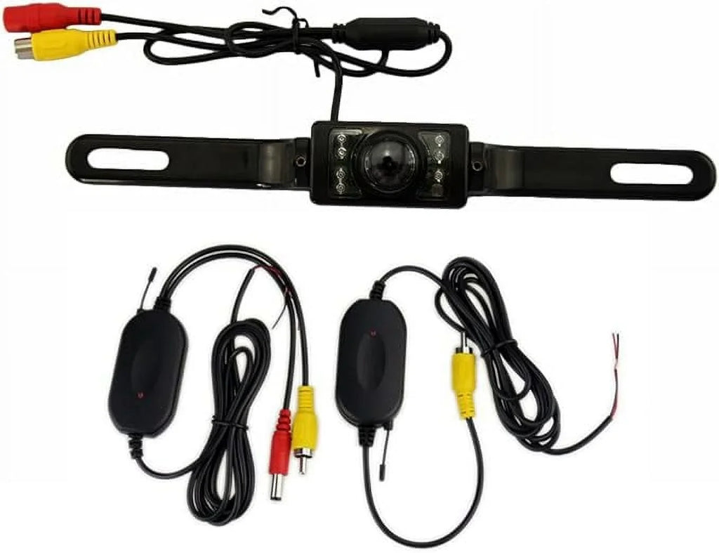 Up Backup All Cars Angle Vision Waterproof Camera EZoneTronics Fit Rear HD Back 2.4G View Easy-Installation Vehicle Camera Wide Night Rearview Car for 7LED Camera