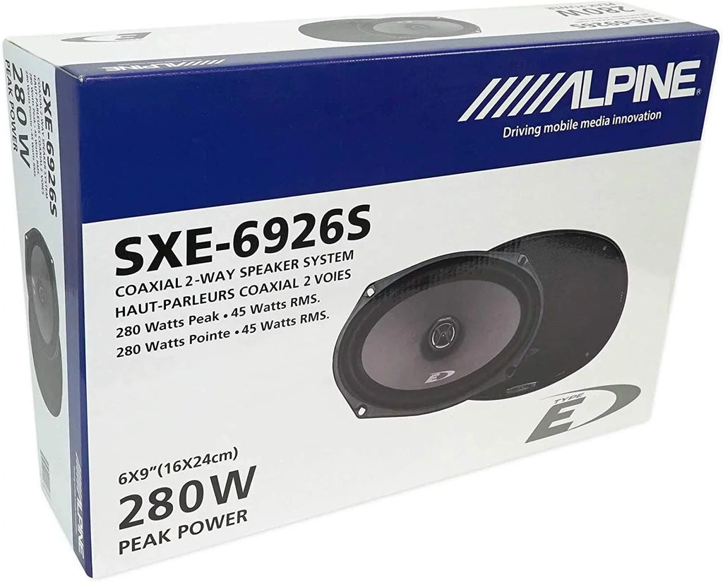 280 SXE-6926S 2-Way Speakers Audio 6x9 Alpine (Pair) Coaxial Car Watt