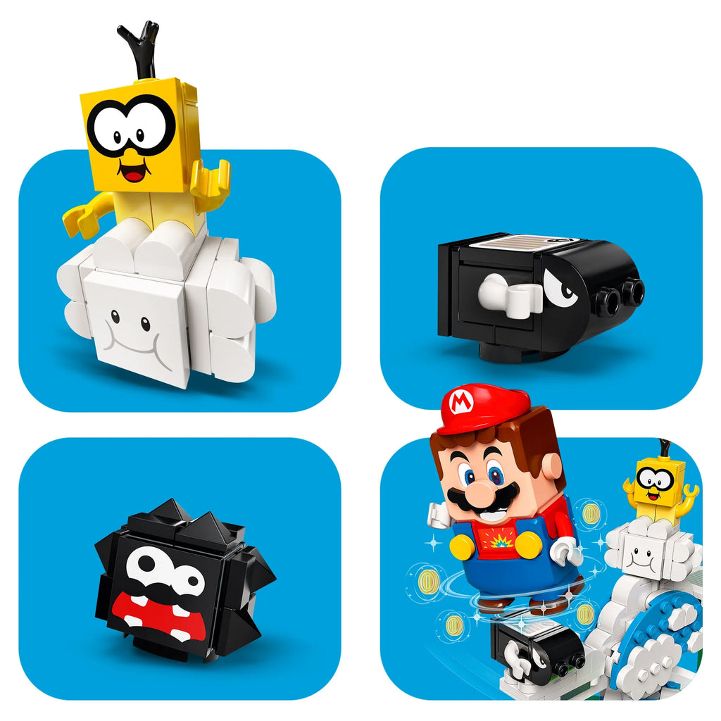 Expansion World (484 Set Super Kids Building Pieces) LEGO for Playset Mario Lakitu Toy 71389 Sky
