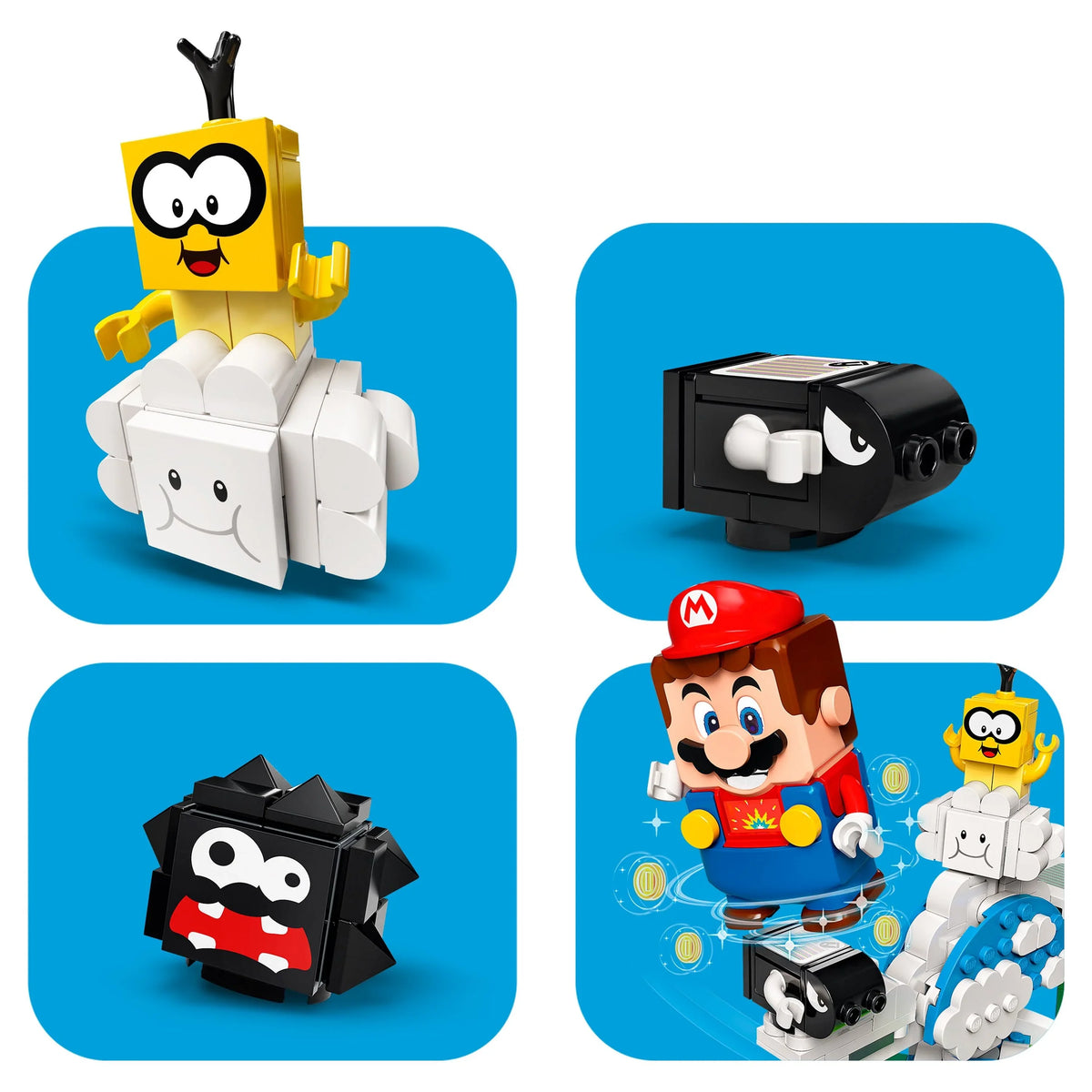 Expansion World (484 Set Super Kids Building Pieces) LEGO for Playset Mario Lakitu Toy 71389 Sky
