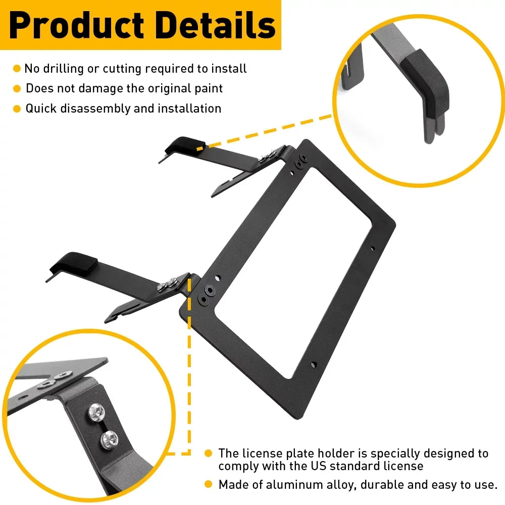 Holder 2017-2023 Frame License Y Plate Model For Tesla Fit Front